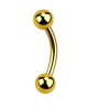 1.2 Titanium Internal threaded banana barbell