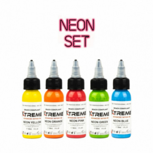 XTREME INK NEON SET 5 X 30 ML