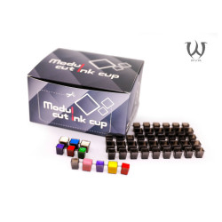 Clear Black Tattoo Modul Cut Inkt Cups box 500 pcs