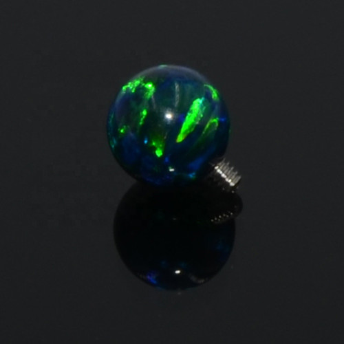 New Style Titanium Flat surface barbells met opal kleur balls