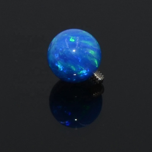 New Style Titanium Flat surface barbells met opal kleur balls