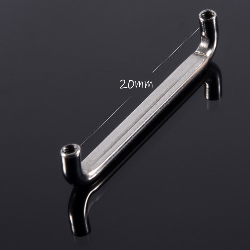 New Style Titanium Flat surface barbells met opal kleur balls