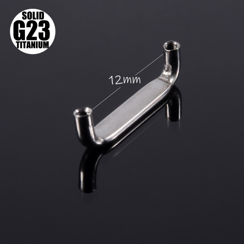 New Style Titanium Flat surface barbells met opal kleur balls