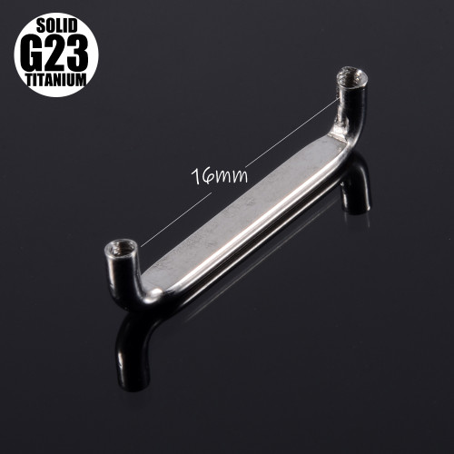 New Style Titanium Flat surface barbells met opal kleur balls