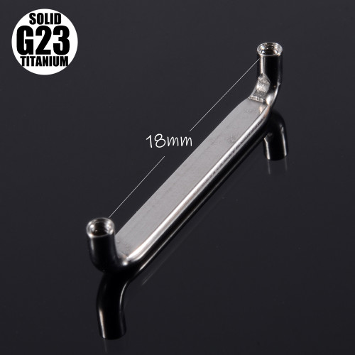 New Style Titanium Flat surface barbells met opal kleur balls