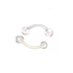 1.6 mm PTFE Banana barbells 4 mm balls
