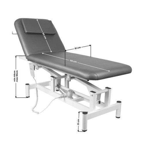 Elektrische massage bed Grijs
