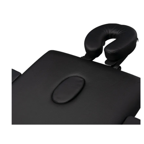 massagetafel zwart aluminium