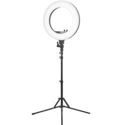 Ringlamp met Statief  Zwart