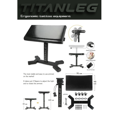 TitanLeg Armsteun Zwart