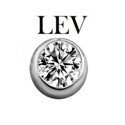 Titanium Bal met steen