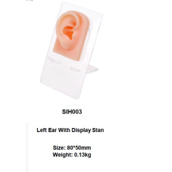 siliconen piercing displays linker oor