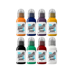Limitless Tattoo Ink Primary Colours Set 1 - 8 x 30 ml
