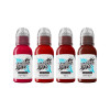 Limitless Tattoo Ink - Shades of Red Collection - 4 x 30 ml