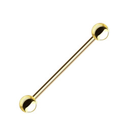 Titanium Goud Gekleurde Barbell