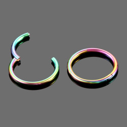 Rainbow Titanium Segmentring met scharnier 