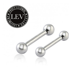 1.0 mm Titanium mirco barbell met 3 mm bal