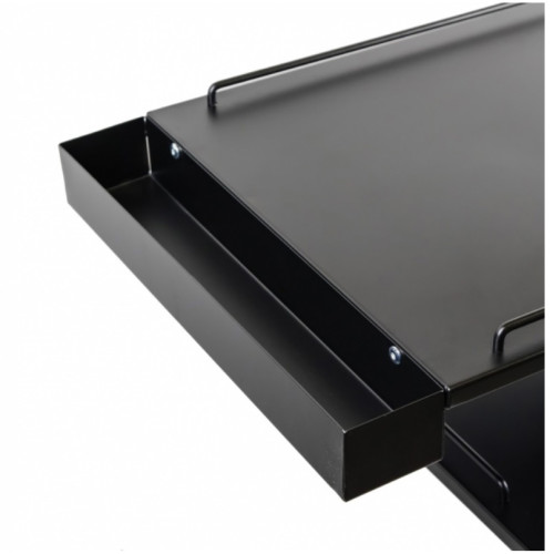 WERKTAFEL DUBBELBLAD ZWART