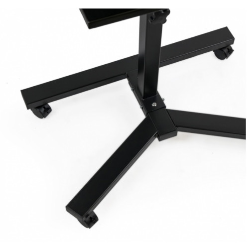 WERKTAFEL DUBBELBLAD ZWART