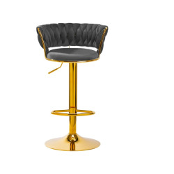 Beauty bar stoel grijs