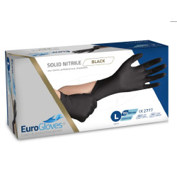 Zwart Eurogloves Solid nitrile handschoen