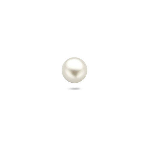 925 zilveren labret piercing 1,0 x 6.5 mm met  4 mm parel