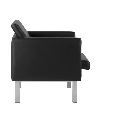 Wachtkamerfauteuil Zwart