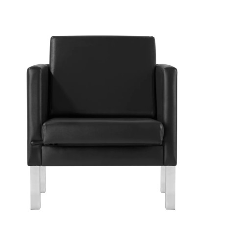 Wachtkamerfauteuil Zwart