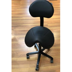 Score jumper met lendensteun zwart met rode stiknaad