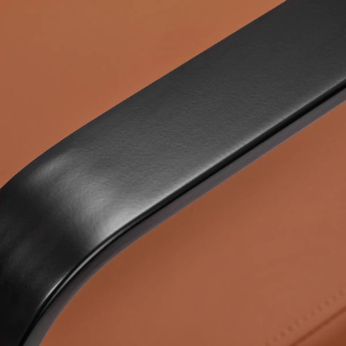 kappersstoel zwart oranje