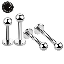 1.0 chirurgisch staal labret Met 2 Mm Ball 