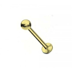 Titanium Goud Gekleurde Labret 1.2 x 8 mm 100 stuks 