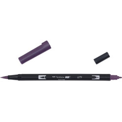 Tombow Brush pen ABT dual brush pen 676 Dark Plum