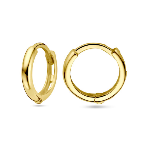 14 karaat Geelgouden klapoorringen 11 mm