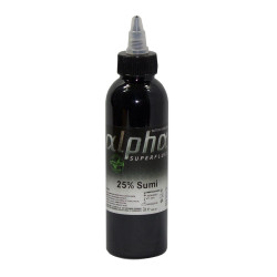 ALPHA superfluid 25 Procent  Sumi  30 ml tattoo ink