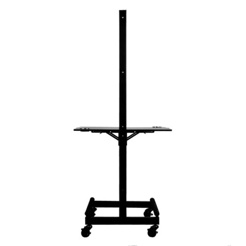 kapsalonconsole op wieltjes zwart