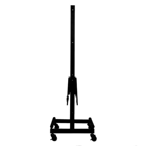 kapsalonconsole op wieltjes zwart