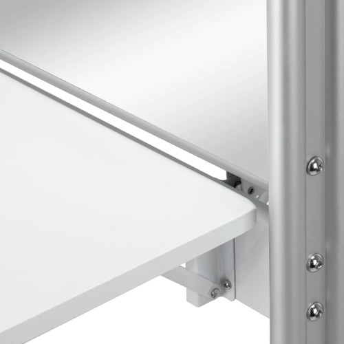 kapsalonconsole op wieltjes wit