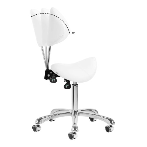 Elektrische cosmetische stoel  Lux 5 motoren wit