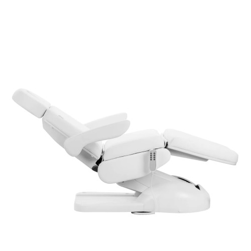 Lux 4 motoren elektrische cosmetische stoel, wit met houder