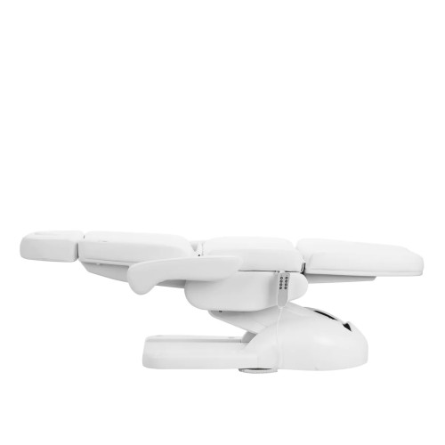 Lux 4 motoren elektrische cosmetische stoel, wit met houder