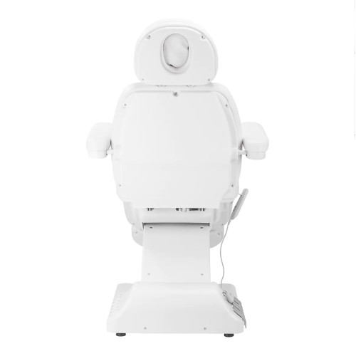 Luxe elektrische schoonheidsstoel 3 motoren wit voetbediening