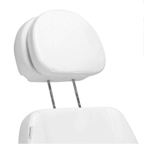 Luxe elektrische schoonheidsstoel 3 motoren wit voetbediening