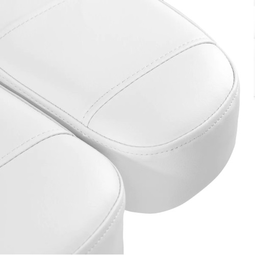 Luxe elektrische schoonheidsstoel 3 motoren wit voetbediening