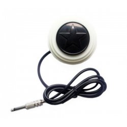 Footswitch Grote Stekker wit met ster