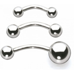 Chirurgisch staal navel barbell 1.6mm
