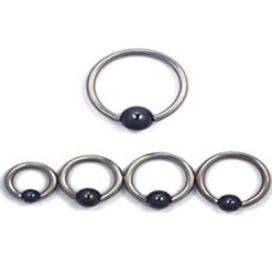 1.2 chirurgisch staal BCR met hematiet  clip in ball