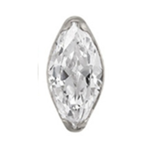 1.2 Titanium Push Pin Labret met steen