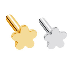 Flower Base Titanium Internal Threaded  Labret