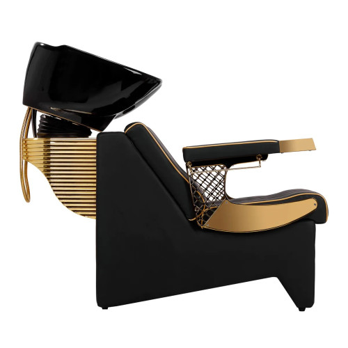 Kapsalon Wastafel  goud zwart